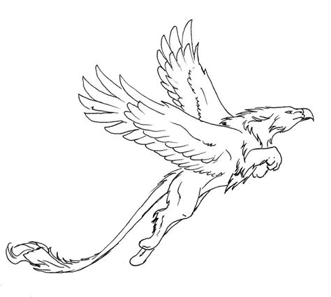 Griffin Pencil Coloring Coloring Pages