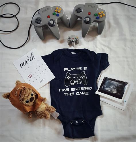 Player 3 Has Entered The Game Baby Announcement