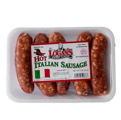 Hot Italian Pork Sausage Logan’s Sausage