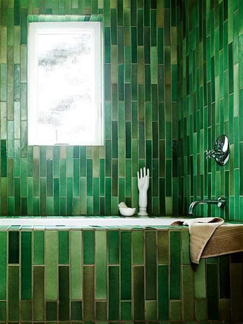 Forest green marble mosaic tiles for bathroom and kitchen walls kitchen backsplashes. Green Tile - Oleander + Palm