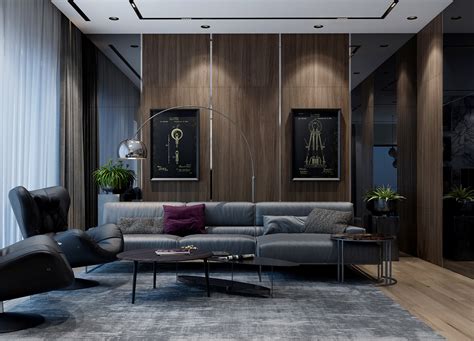 Modern Living Room On Behance