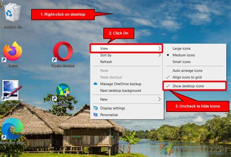 How To Hide Or Show Desktop Icons In Windows 10 All Icons System