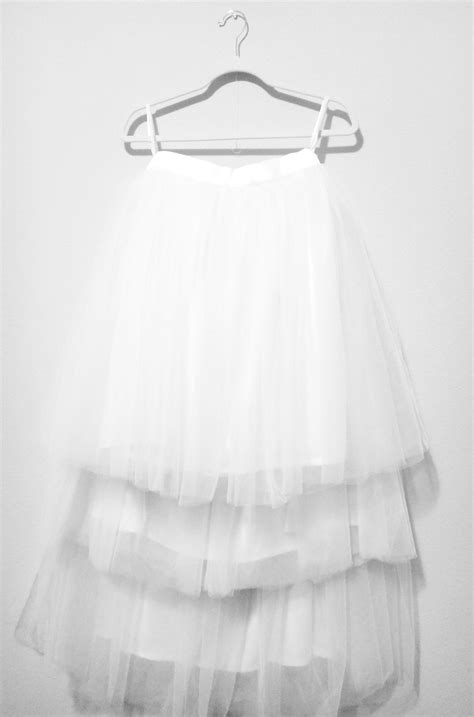 White Bridal Tutu Skirt For Women Us6us Small 3 Lengths