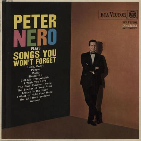 Peter Nero Peter Nero Plays Songs You Wont Forget Uk Vinyl Lp Album