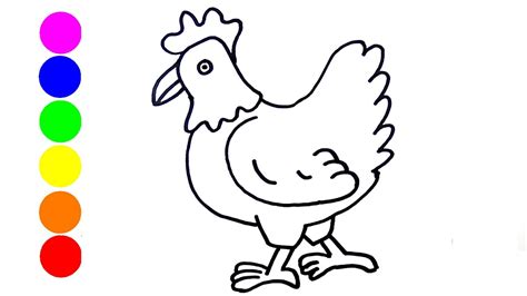 Gambar mewarnai binatang ayam 1. Gambar Ayam Mewarnai - Puspasari