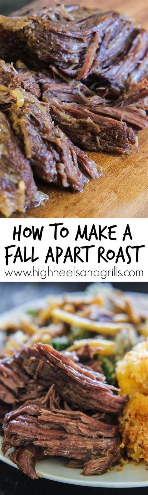 Place the pork in a shallow roasting pan and roast. How to Make a Fall-Apart Roast | Recipe | Food recipes, Meat recipes, Slow cooker recipes