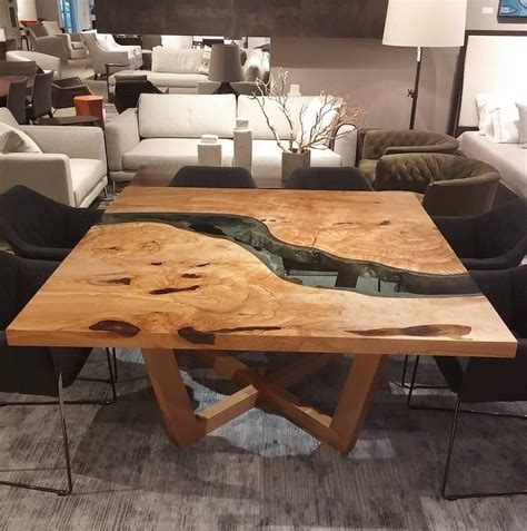 Rustic reclaimed wood coffee tables. Raw Edge Coffee Table Furniture | Roy Home Design