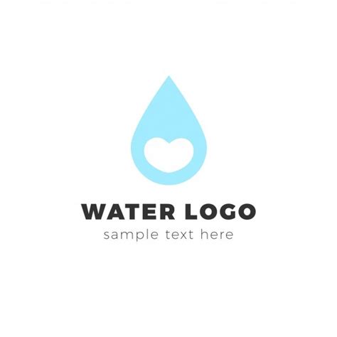 Free Vector Modern Water Logo