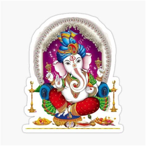 Ganesh Chaturthi Sticker For Sale By Shopghita45 Redbubble