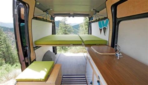 Bed Lifts To Ceiling In This Diy Stealthy Cargo Trailer Conversion Van