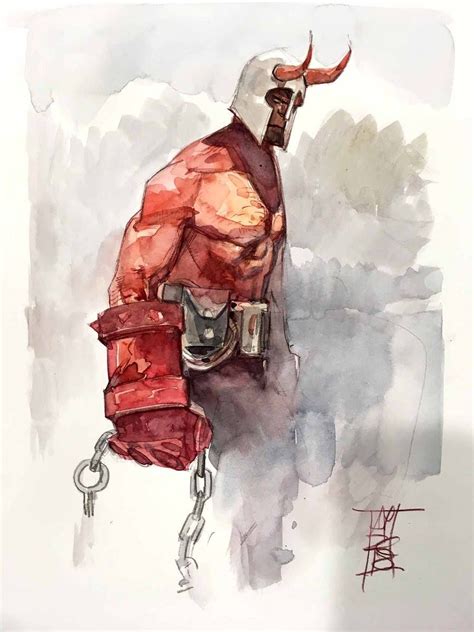 Hellboy By Alex Maleev Hellboy Art Comic Art Comic Artist