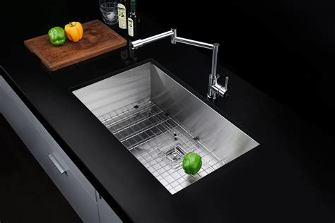 Undermount Stainless Steel 30 Single Bowl Kitchen Sink In Brushed