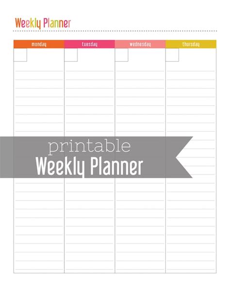 Items Similar To Weekly Planner 2 Page Weekly Spread Printable On Etsy