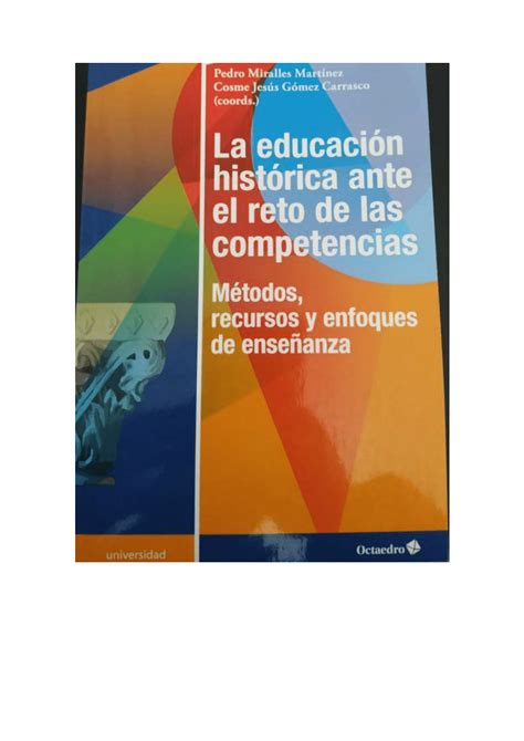 Pdf Competencias Históricas Y Competencias Clave En Las Tesis