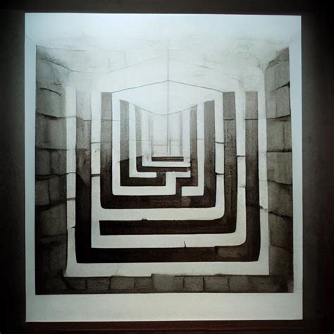 Conceptualism Labyrinth Diagram Midjourney Openart