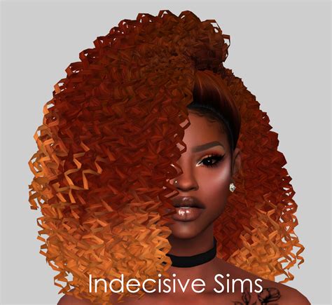 Irenea Hair Indecisive Sims On Patreon Sims 4 Afro Hair Male Sims