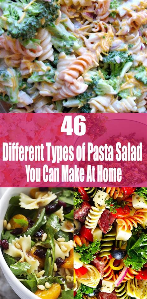 Pasta dishes are the third most popular evening meal in australia, behind only steak with it makes sense, pasta is the base to hundreds of different flavour combinations, and there are lots of different types of pasta shapes that work well in different recipes. Different Types of Pasta Salad You Can Make At Home