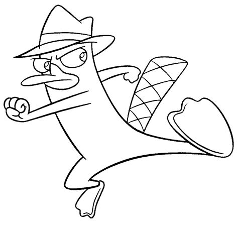 Perry The Platypus Coloring Pages Printable Coloring Pages