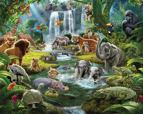 Buy royalty free music from a global community of musicians and sound engineers. Children's Jungle Adventure Animals XL Wallpaper Mural ...