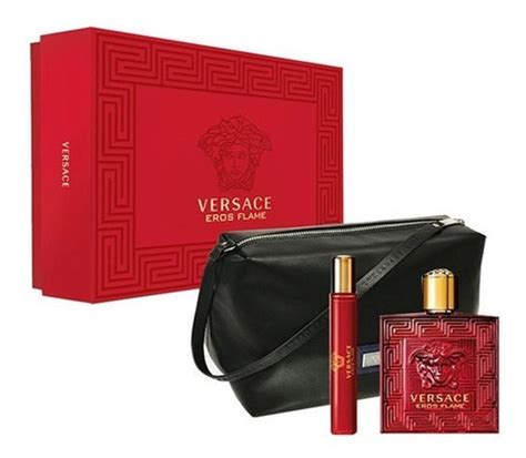 Set Hombre Versace Eros Flame 3 Pzas Perfume 100 Ml Edp Usa 2280 Qvsh7