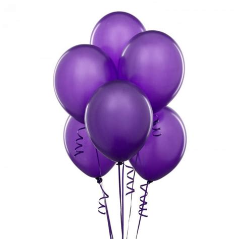 Metallic Purple Latex Balloons 20pc Indias Premium Party Store