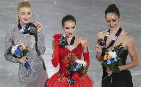 Alina Zagitova 🇷🇺 Maria Sotskova 🇷🇺 And Kaetlyn Osmond 🇨🇦 2017 Nagoya 🇯🇵 Kaetlyn Osmond