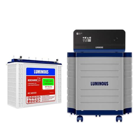 Luminous Inverter And Battery Combo With Trolley For Home Office And Shops