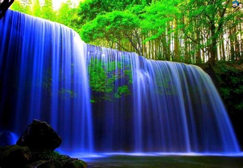 Pemandangan Air Terjun Yang Luas Water Live Wallpaper Waterfall