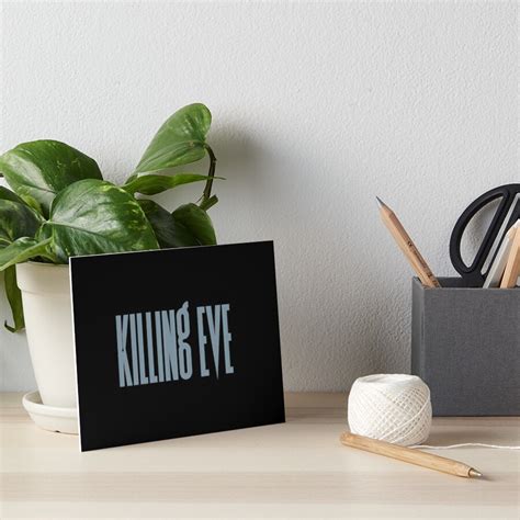Killing Eve Font Art Board Print For Sale By Emilie2199 Redbubble