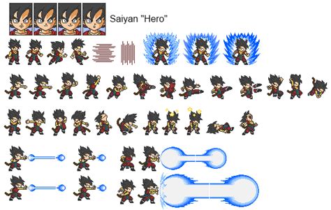 Goku Ultimate Lsw Sprite Sheet Saiyan Saga By Nokamimito On Deviantart