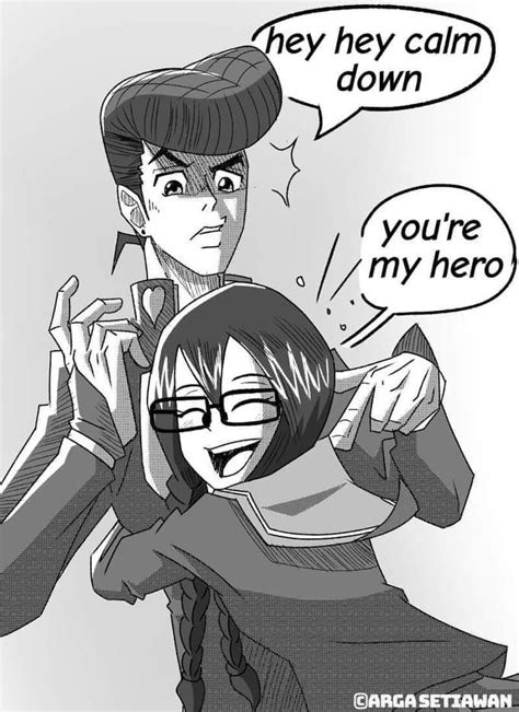Josuke Saves Saki Jojo Anime Jojo Memes Anime Funny