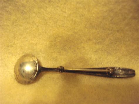 Wallace Sterling Silver Spoon Vintage Pin Decorated 2 12 Inches Long