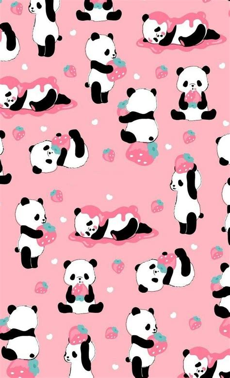Kawaii Panda Wallpapers Wallpaper Cave