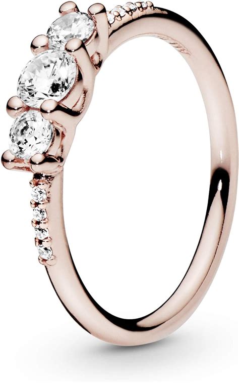 Pandora Women Silver Engagement Ring 186242cz 60 Uk Jewellery