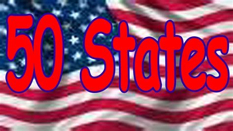 50 States Song Rhyming And In Alphabetical Order Childrens Song By
