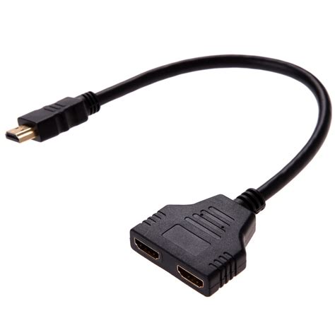 Usb Splitter Cable 2 Male 1 Female Cable Monitor Adapter Usb Hub