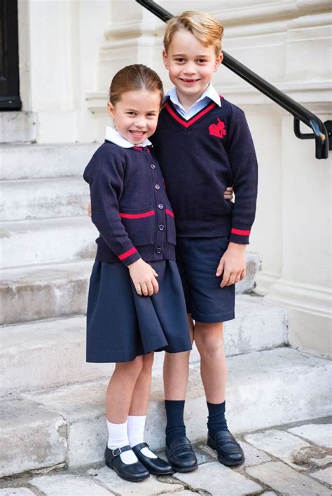 Smiles As Princess Charlotte Starts School Bbc News