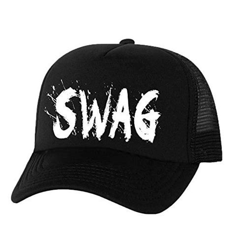 Swag Truckers Mesh Snapback Hat In Black One Size Zerogravitee