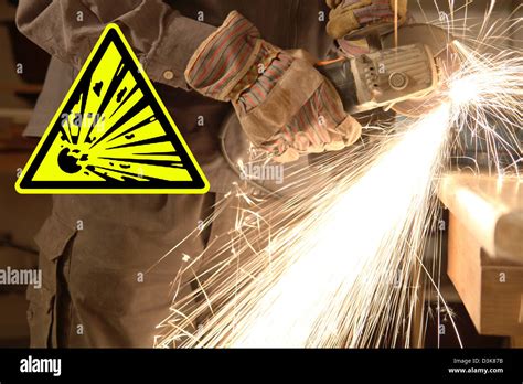 Hands Angle Grinder Sparks Sign Hi Res Stock Photography And Images Alamy