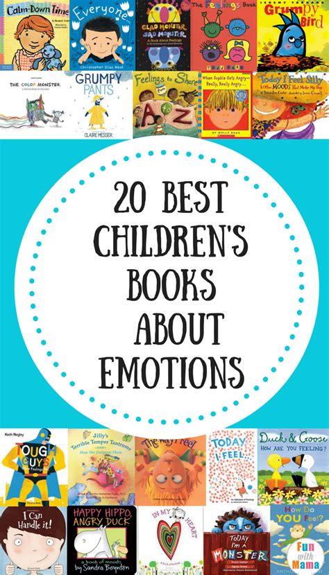 Here is a worksheet on the topic feelings and emotions that you can use with your primary learners to improve their listening and speaking skills and to enlarge vocabulary. 20 Books About Feelings For Kids - Fun with Mama