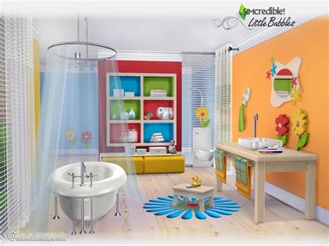 My Sims 4 Blog Little Bubbles Bathroom Set By Simcredible