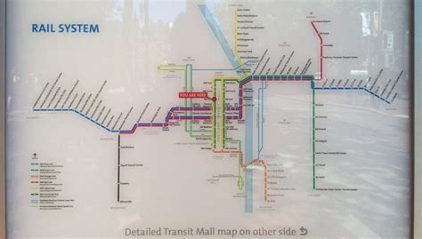 Transit Maps New Official Map Trimet Max Light Rail Portland Oregon