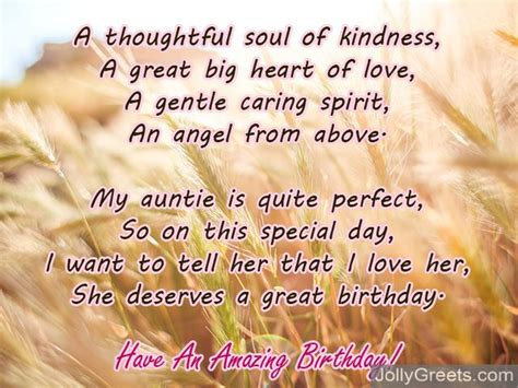 Happy Birthday Aunt Poems Birthday Wishes