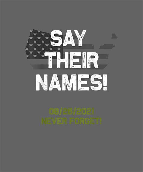 Say Their Names Names Of Fallen Soldiers 13 Military Heroes Drawing By