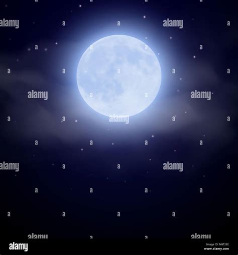 Realistic Vector Moon Stock Vector Image And Art Alamy