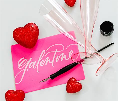 Galentine’s Modern Calligraphy Class For Beginners At Manuel’s El Burrito Restaurant And Cantina