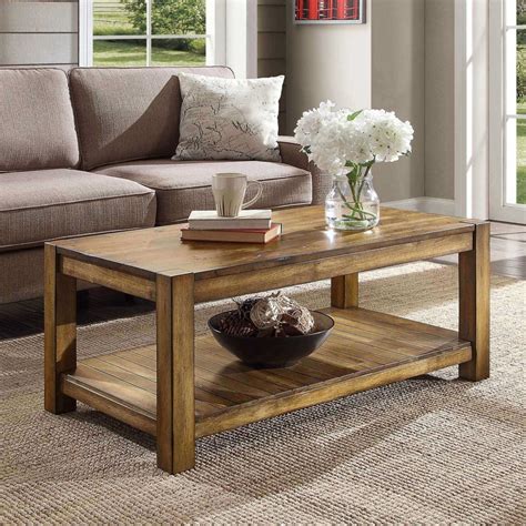 Reclaimed wood alezzi coffee table. 7+ Modern Solid Wood Coffee Table Designs To Go For In 2020