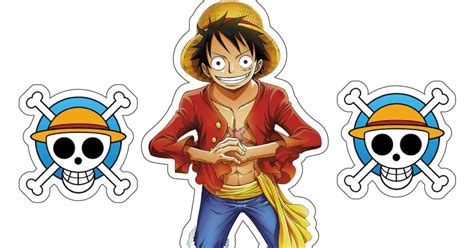 Topo De Bolo One Piece Para Imprimir One Piece Festa De Aniversário