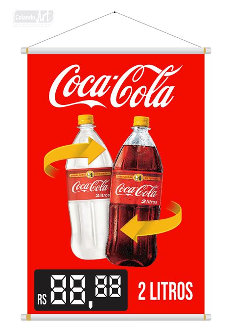 Banner Coca Cola Retornável Colandoart