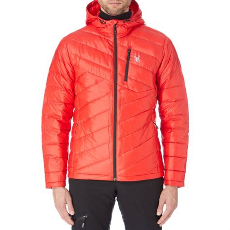 Mens Red Syrround Down Hooded Jacket Brandalley
